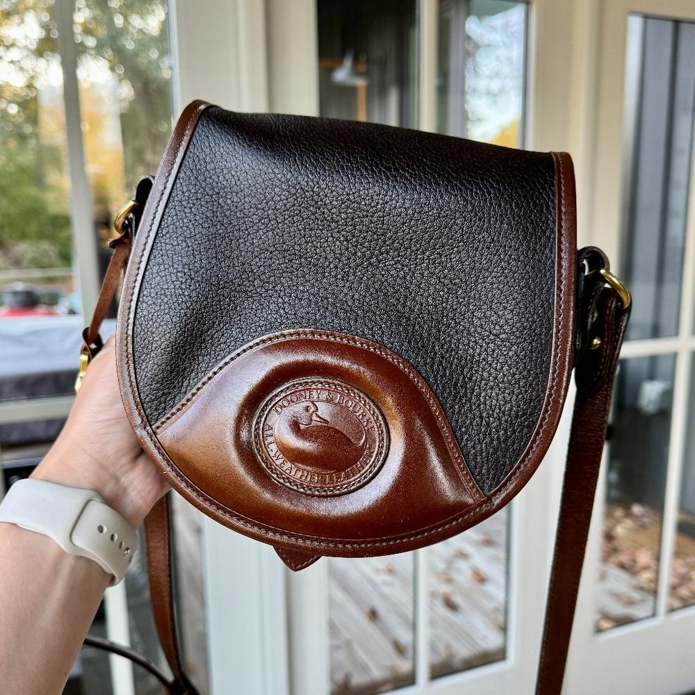 Equestrian Saddle Bag - All Weather Leather Vintage Crossbody